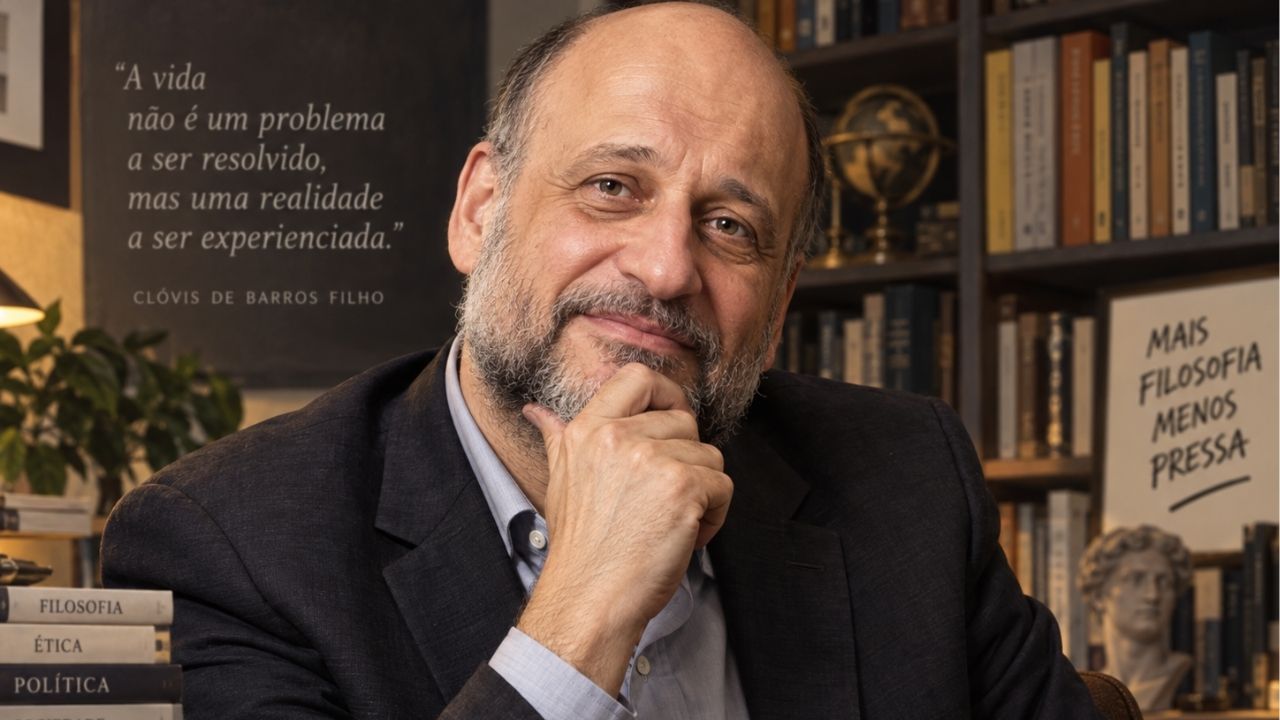 Clóvis de Barros Filho e a Filosofia da Alegria, em reflexão sobre a felicidade: “Felicidade é aquele instante de vida que de tão bom você deseja que durasse para sempre.”